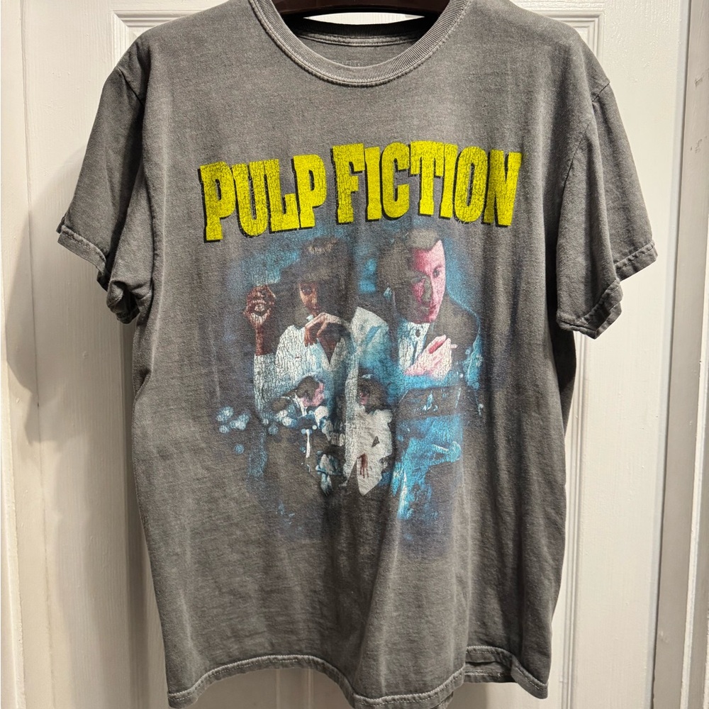 Pulp Fiction Graphic Tee - Gray